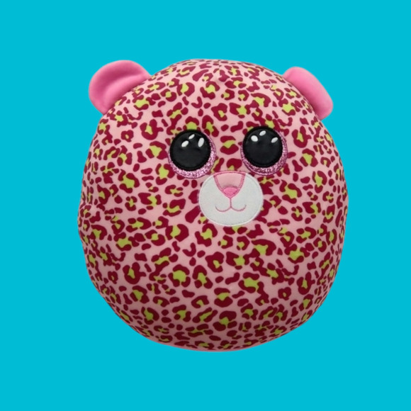 Ty Spotted Leopard 2000 12" Sneaky Beanie Baby 2021 14" Pink Lainey Squish A Boo - Picture 3 of 16